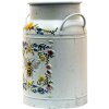 Clayre & Eef 6Y4774 Lattina Deco Bianco, Giallo Ø 19x28 cm