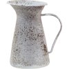 Clayre & Eef 6Y4786 Brocca decorativa Grigio, Bianco 12x12x20 cm