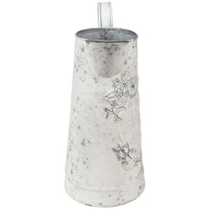 Clayre & Eef 6Y4799 Brocca decorativa grigia, bianca 16x12x22 cm