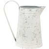 Clayre & Eef 6Y4799 Brocca decorativa grigia, bianca 16x12x22 cm
