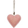 Clayre & Eef 6Y4813L Ciondolo Gioielli Cuore Rosa 14x4x14 cm