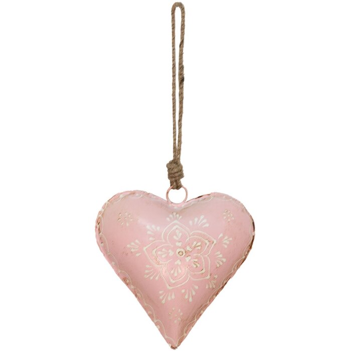 Clayre & Eef 6Y4814M Ciondolo Gioiello Cuore Rosa 15x5x15 cm