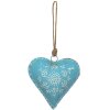 Clayre & Eef 6Y4816L Ciondolo Gioielli Cuore Blu 15x4x15 cm