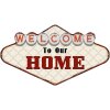 Clayre & Eef 6Y4911 Decorazione murale Beige, Rosso 49x1x27 cm