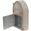 Clayre & Eef 6Y4998 Cassetta postale a muro grigio 25x10x40 cm