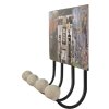 Clayre & Eef 6Y5013 Appendiabiti da parete nero 40x7x18 cm