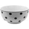 Ciotola per zuppa Clayre & Eef BDBO Bianco, Nero Ø 14 cm