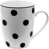 Clayre & Eef BDMU Mug Bianco, Nero 350 ml