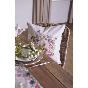 Clayre & Eef HBU21 Copricuscino Rosa, Beige 40x40 cm