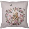 Clayre & Eef HBU21 Copricuscino Rosa, Beige 40x40 cm