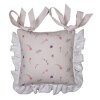 Clayre & Eef HBU25 Cuscino Coprisedile Rosa, Beige 40x40 cm