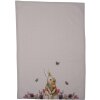 Clayre & Eef HBU42 Asciugamano da tè rosa, beige 50x70 cm