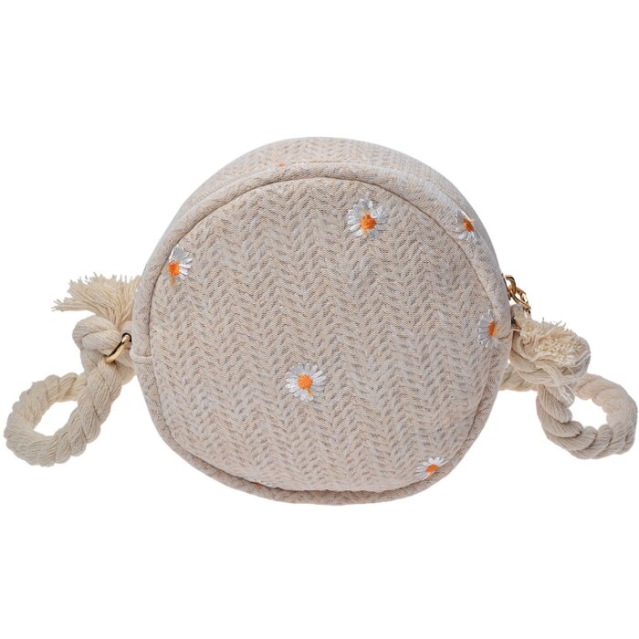Clayre & Eef JZBG0258BE Borsa Beige Ø 15 cm
