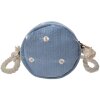 Clayre & Eef JZBG0258BL Borsa a dama blu Ø 15 cm