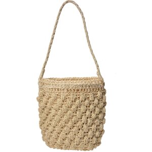 Clayre & Eef JZBG0259N Borsa donna Beige 26x14x25 cm