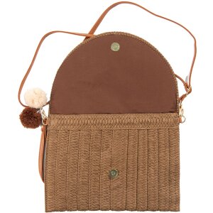 Clayre & Eef JZBG0260CH Borsa donna marrone 27x3x20 cm