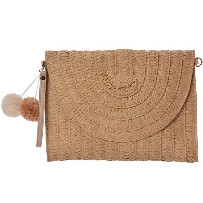 Clayre & Eef JZBG0260LCH Borsa donna Marrone 27x3x20 cm
