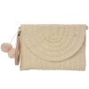 Clayre & Eef JZBG0260N Borsa donna Beige 27x3x20 cm