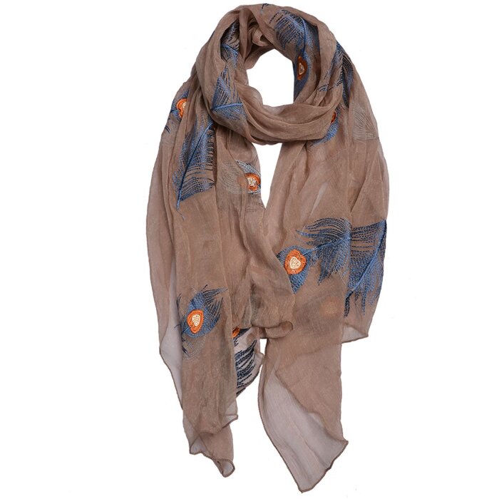 Clayre & Eef JZSC0650CH Sciarpa donna modello marrone 70x180 cm