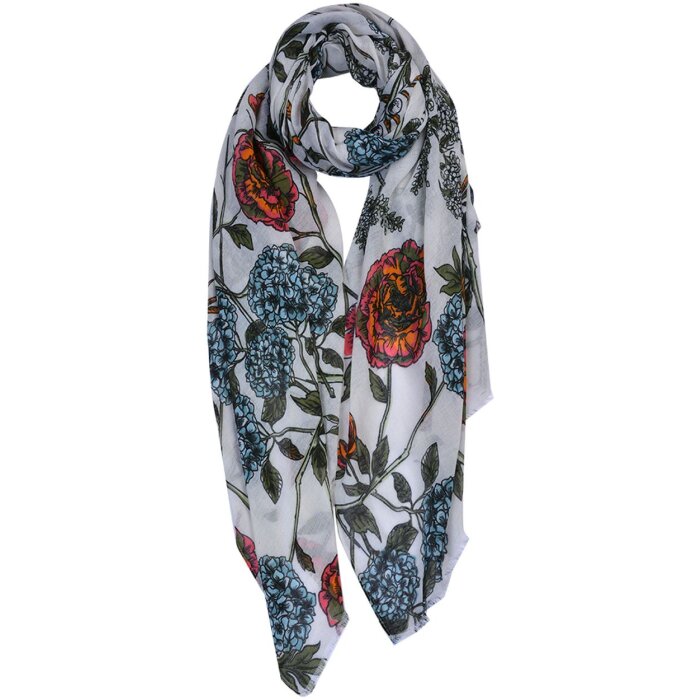 Clayre & Eef JZSC0668W Sciarpa donna modello bianco 90x180 cm