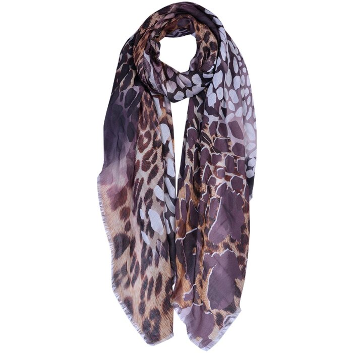 Clayre & Eef JZSC0677 Sciarpa donna modello marrone 90x180 cm