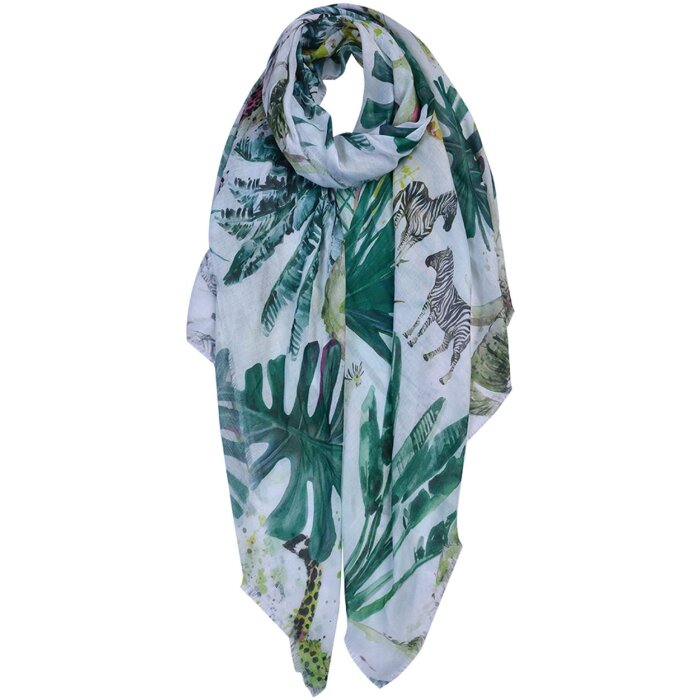 Clayre & Eef JZSC0682 Sciarpa da donna modello verde 90x180 cm