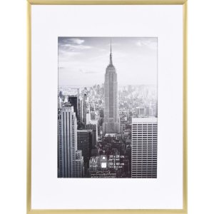 Cornice Henzo in alluminio Manhattan oro 30x40 cm con...