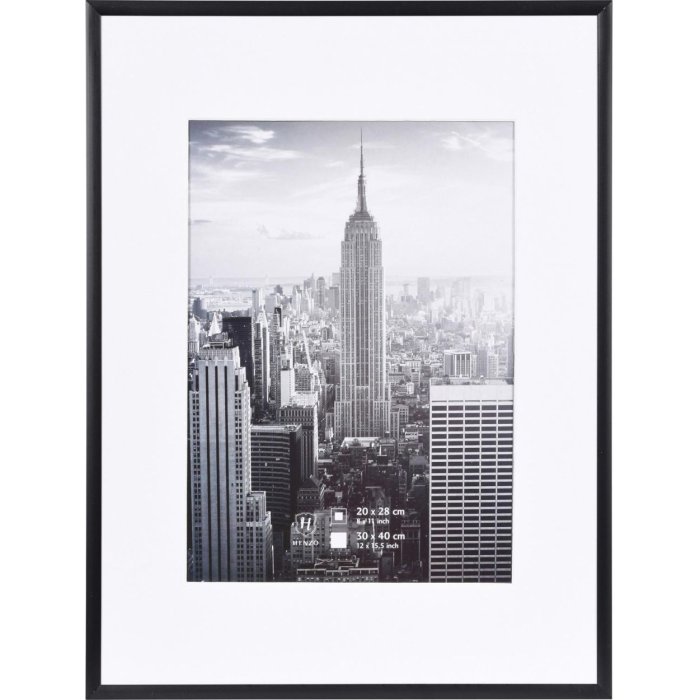 Telaio Manhattan in alluminio 30x40 cm nero