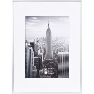 Henzo Cornice in alluminio Manhattan argento 30x40 cm con...