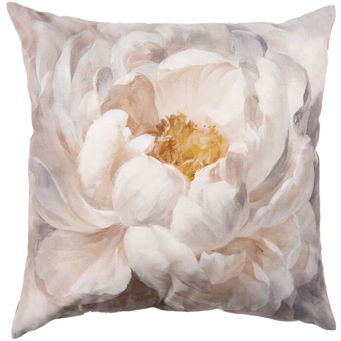 Clayre & Eef KT021.293 Copricuscino Bianco 45x45 cm
