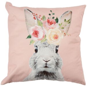 Clayre & Eef KT021.304 Copricuscino Rosa 45x45 cm