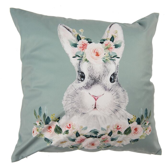 Clayre & Eef KT021.305 Copricuscino Verde 45x45 cm