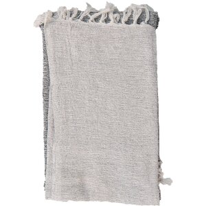 Clayre & Eef KT060.130 Plaid Grigio 125x150 cm