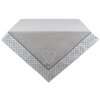 Clayre & Eef LYH15 Tovaglia quadrata grigia 150x150 cm