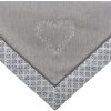 Clayre & Eef LYH15 Tovaglia quadrata grigia 150x150 cm
