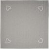 Clayre & Eef LYH15 Tovaglia quadrata grigia 150x150 cm