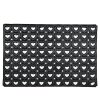 Clayre & Eef MC227 Stuoia per porta da interno nera 60x40x1 cm