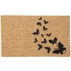 Clayre & Eef MC232 Tappeto per porte da interno marrone, nero 75x45x1 cm