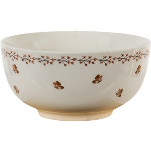 Clayre & Eef REBBO Zuppiera Beige, Marrone Ø 14 cm