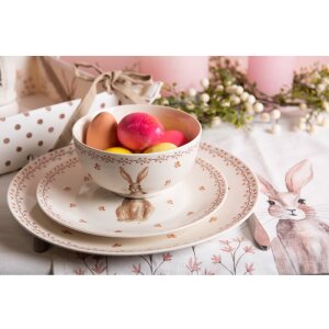 Clayre & Eef REBBO Zuppiera Beige, Marrone Ø 14 cm