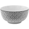Ciotola per zuppa Clayre & Eef SDBO Bianco, Nero Ø 14 cm