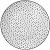 Piatto da tavola Clayre & Eef SDFP Bianco, Nero Ø 26x2 cm
