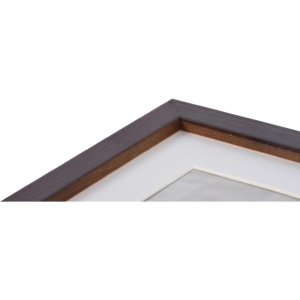 Henzo Cornice in legno Jardin 30x40 cm wengé con passepartout 20x28 cm