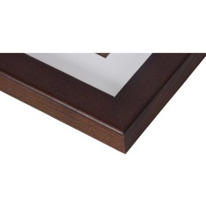 Henzo Cornice in legno Jardin 30x40 cm wengé con passepartout 20x28 cm