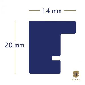 Henzo Cornice in legno Jardin 30x40 cm wengé con passepartout 20x28 cm