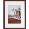 Henzo Cornice in legno Jardin 30x40 cm wengé con passepartout 20x28 cm