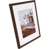 Henzo Cornice in legno Jardin 30x40 cm wengé con passepartout 20x28 cm