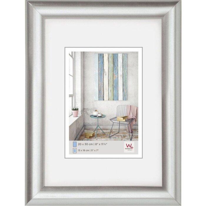 Cornice in plastica TRENDSTYLE 10x15 cm - argento metallizzato