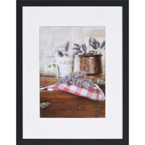 Cornice Henzo in legno JARDIN nero 30x40 cm con...