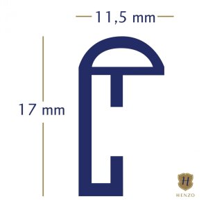 Henzo Cornice in plastica Napoli 40x60 cm oro